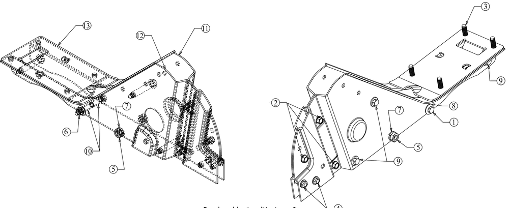 Frame Diagram and Parts List for FT24 (21B34M8710)(2019) Cub Cadet Tiller